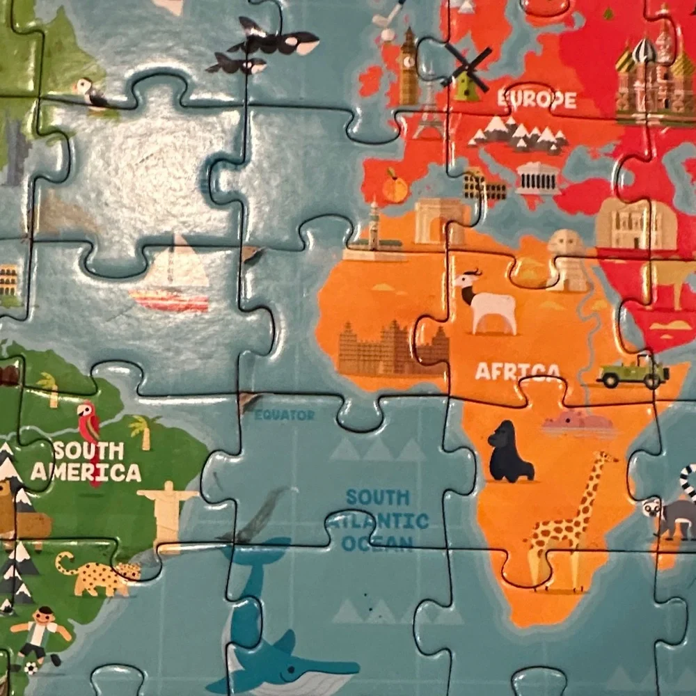Chuckle & Roar 4 -Pack Jigsaw Puzzles‎ for Kids Age 3-6+